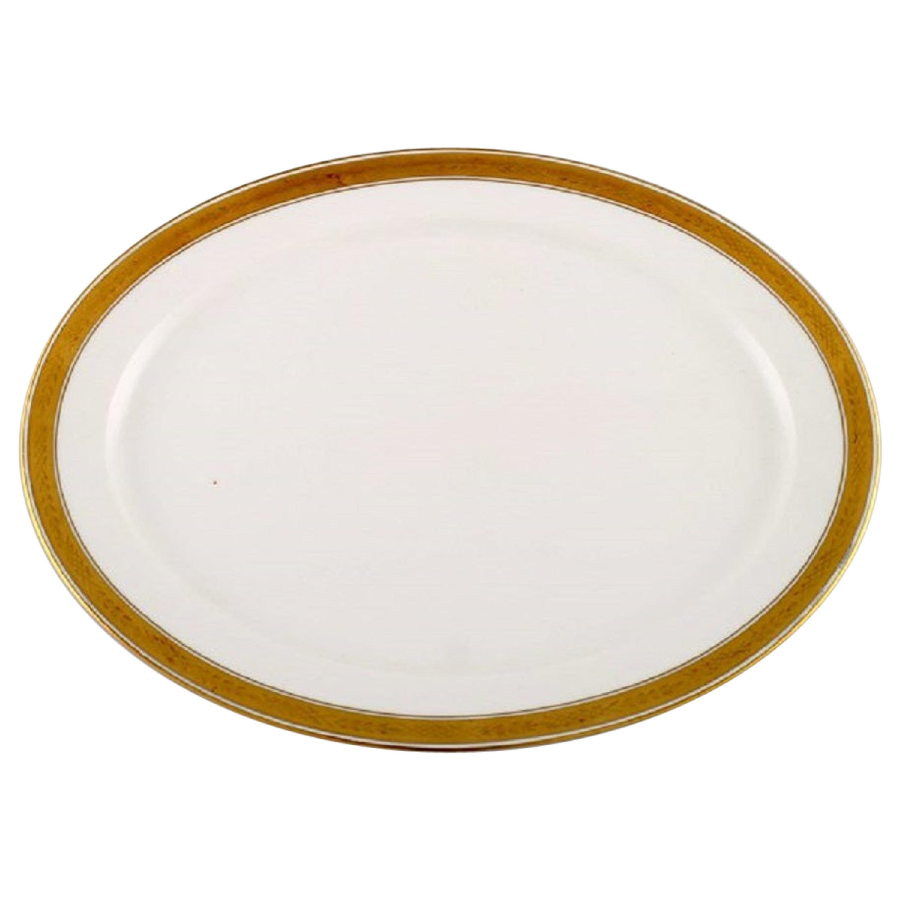 Royal Copenhagen Dagmar, White, Large Oval Serving Dish in Porcelain
