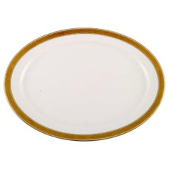 Royal Copenhagen Dagmar, White, Large Oval Serving Dish in Porcelain