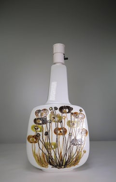 Royal Copenhagen Danish Midcentury Faience Table Lamp by Ellen Malmer, 1960s