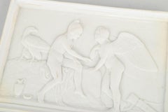Royal Copenhagen, Danemark. Relief mural en biscuit, d'après I. B. Thorvaldsen, années 1870.