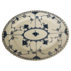 Royal Copenhagen Denmark Fluted Full Lace Platter Which is 11.75 Inches Wide