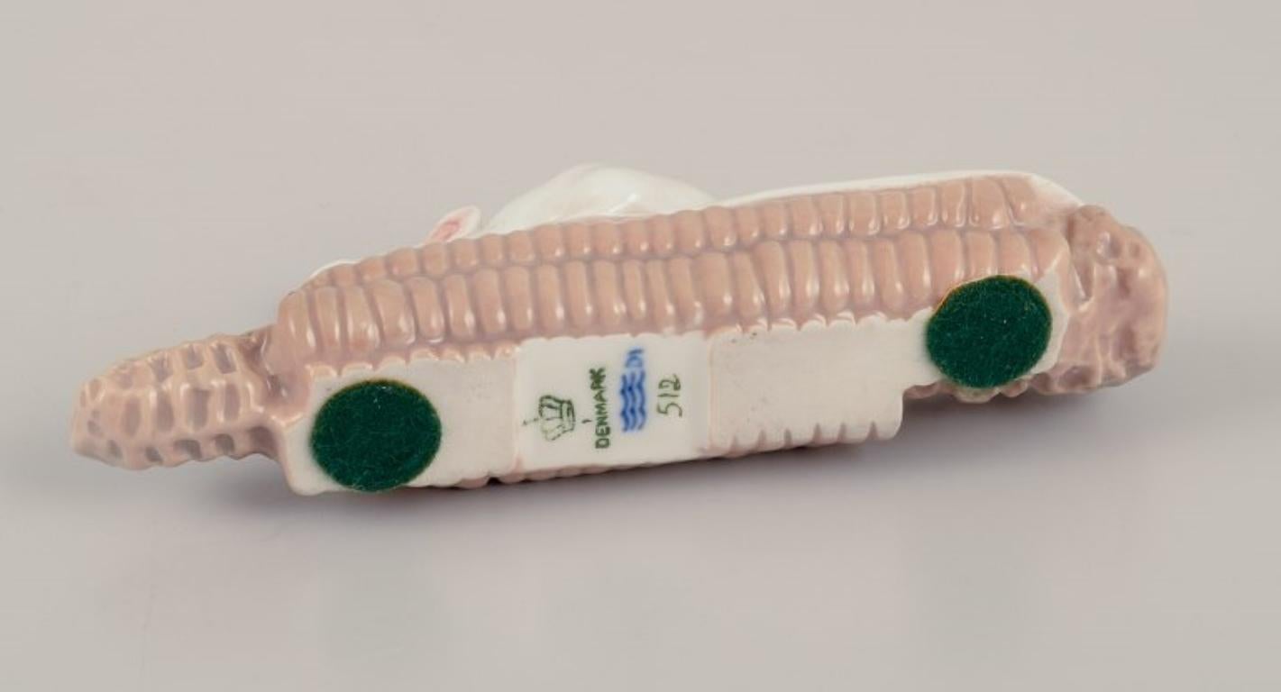 Royal Copenhagen, Denmark. Porcelain figurine of a mouse on a corn cob. For Sale 3