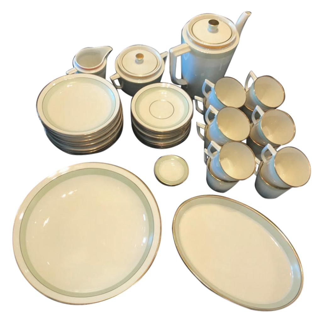 Royal Copenhagen 'DK' I “Broager” '1236', Coffee Set 12 Pers For Sale