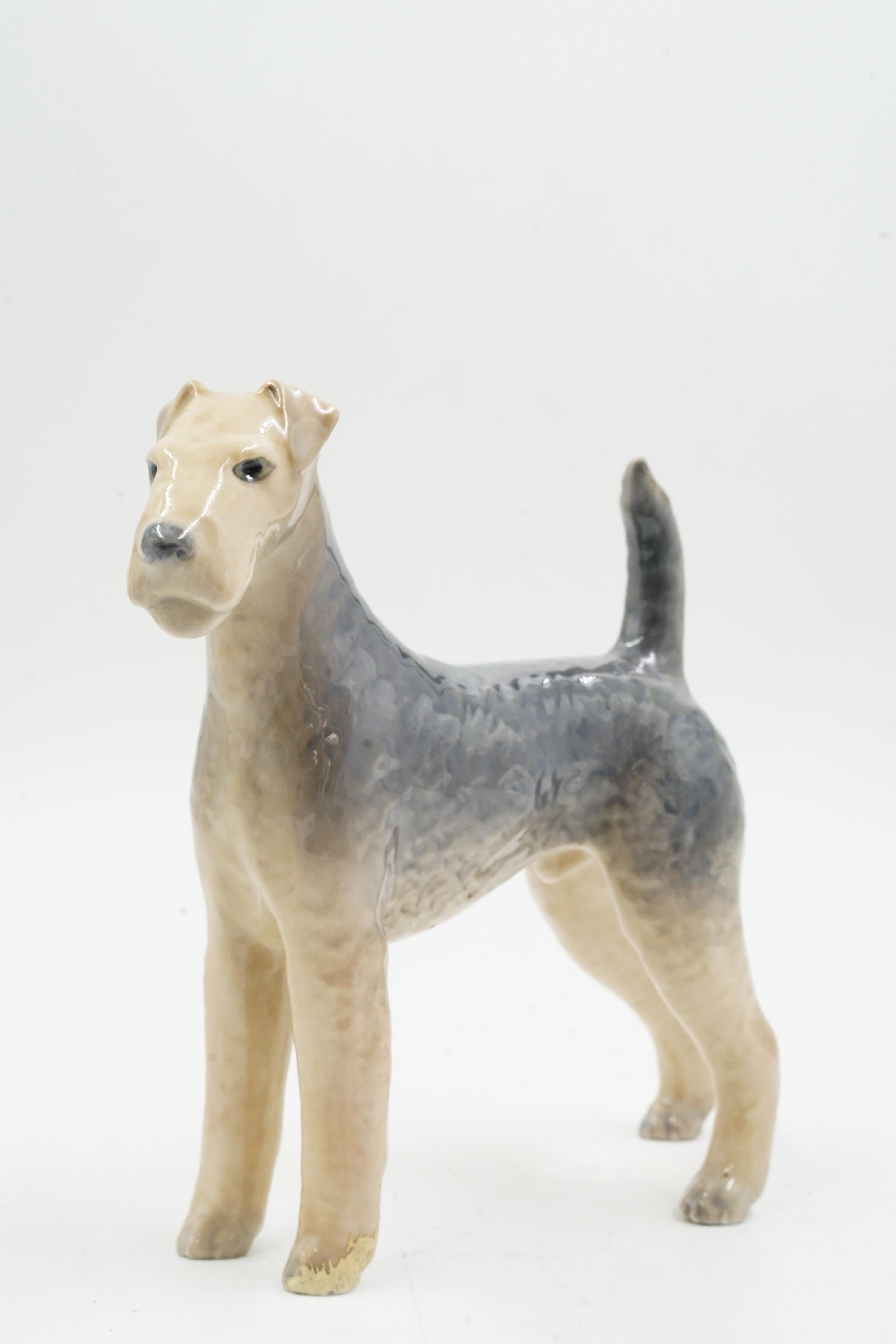 Mid-Century Modern Royal Copenhagen dog ceramic sculpture For Sale