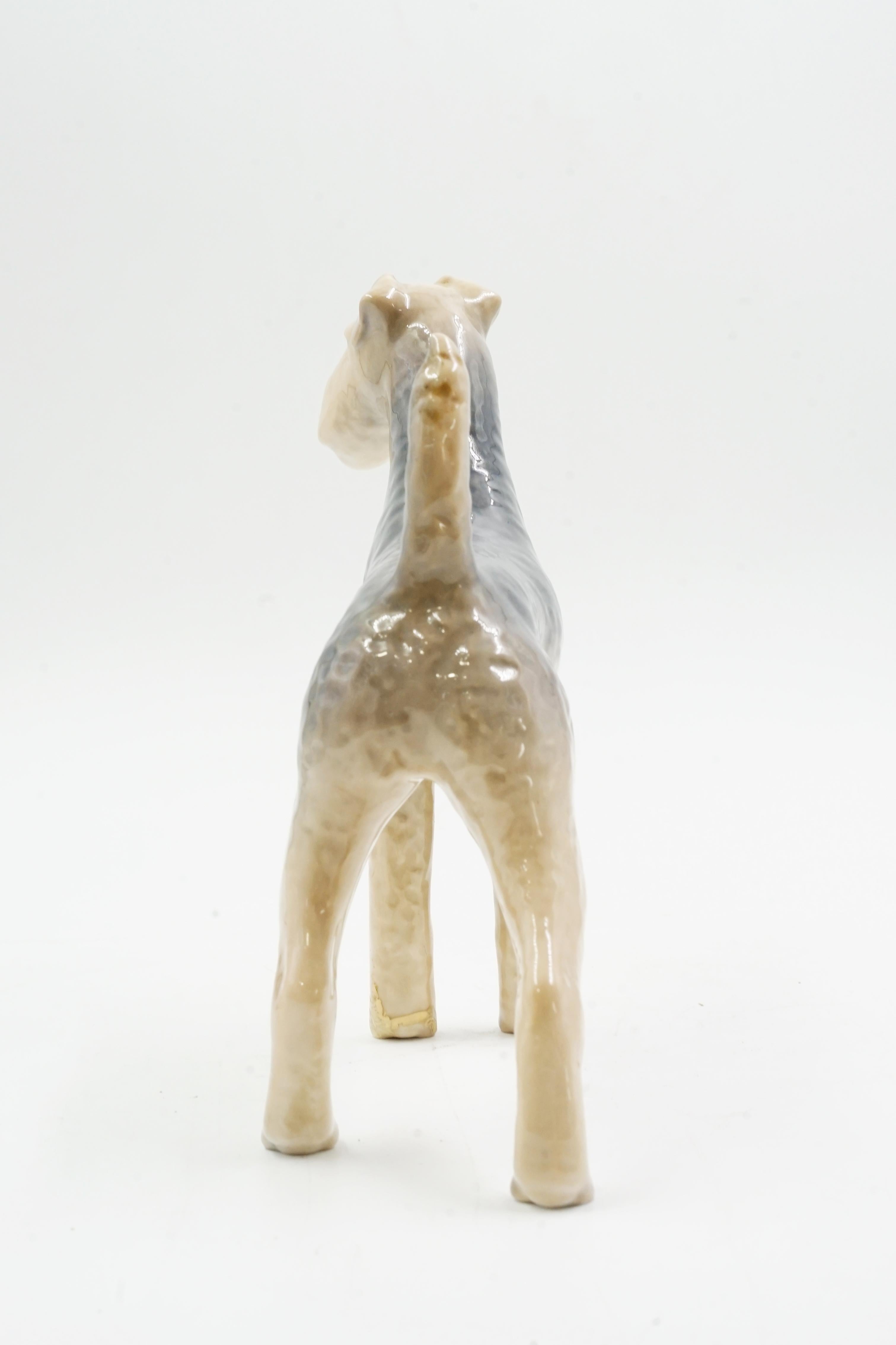 Royal Copenhagen dog ceramic sculpture In Good Condition For Sale In Buenos Aires, Argentina