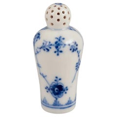 Royal Copenhagen, early Blue Fluted Plain pepper shaker.