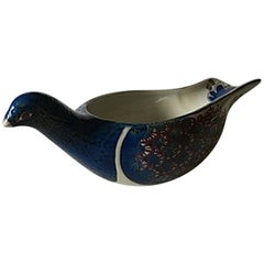 Royal Copenhagen Earthenware Pigeon Bowl 431/2749 Vintage Royal Copenhagen Earthenware Pigeon Bowl 431/2749