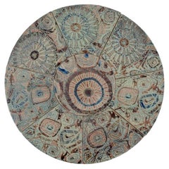 Royal Copenhagen, Eight Baca Faience Tiles with Patterned Glaze