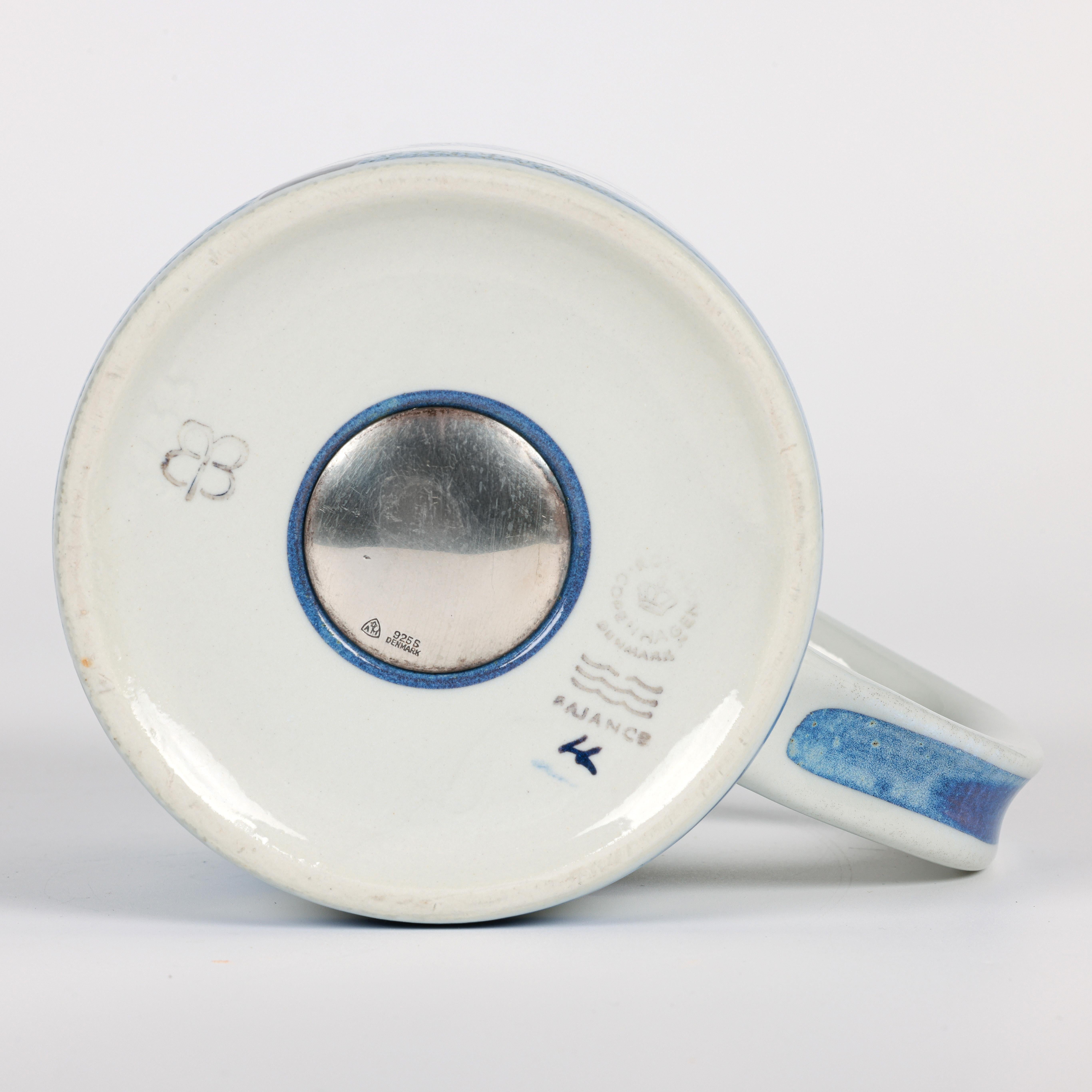 Tazza Royal Copenhagen Faience Bodil Buch Design Anno 1972 in vendita 7
