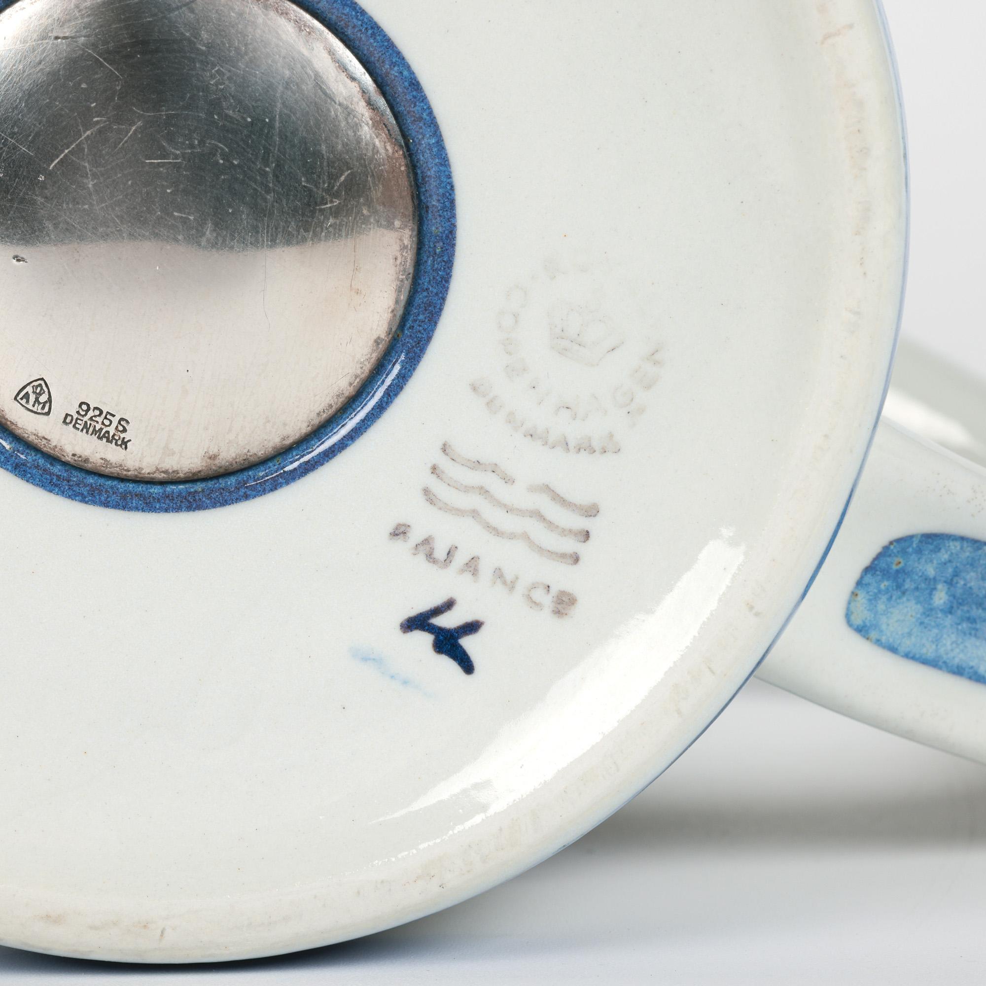 Tazza Royal Copenhagen Faience Bodil Buch Design Anno 1972 in vendita 9