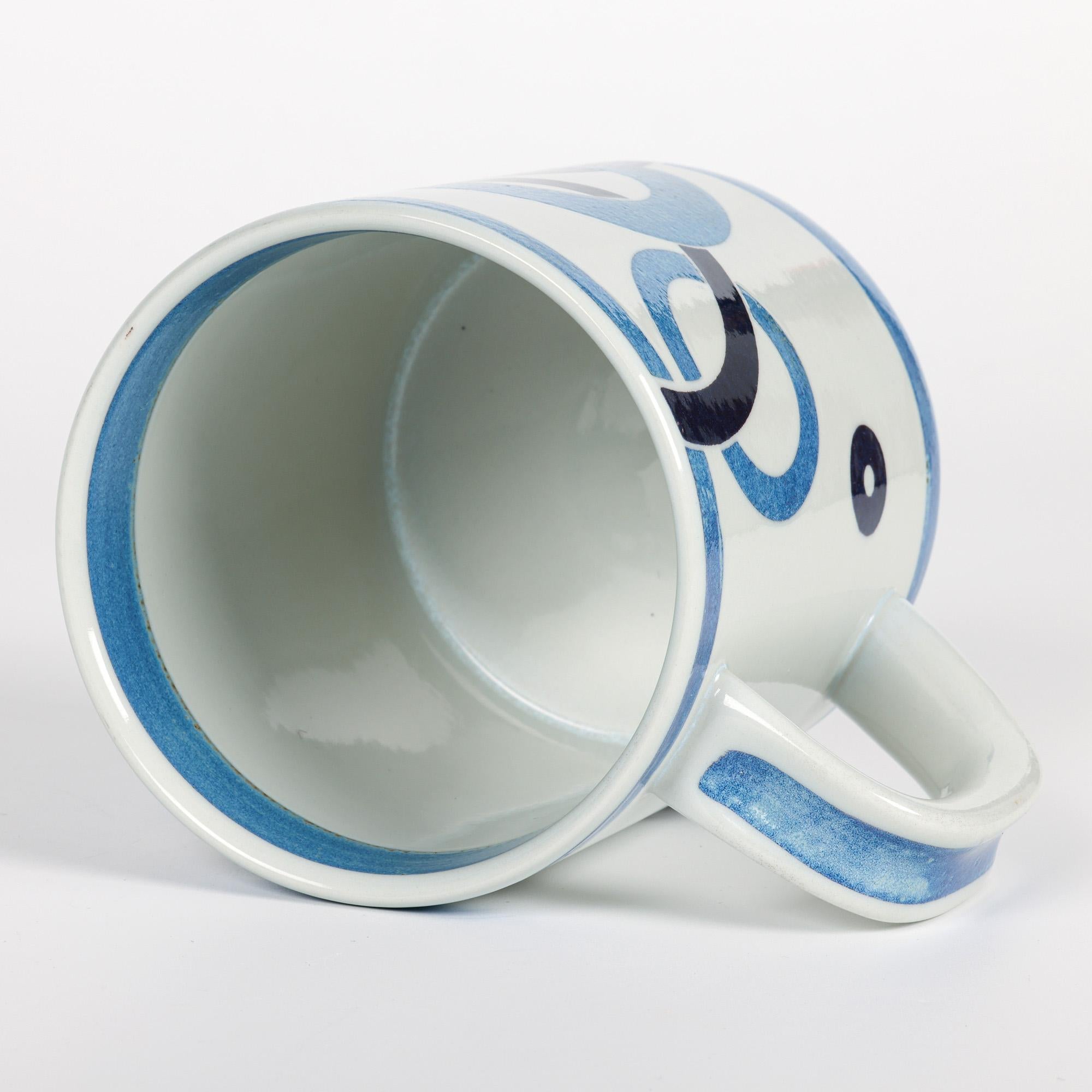 Fine XX secolo Tazza Royal Copenhagen Faience Bodil Buch Design Anno 1972 in vendita