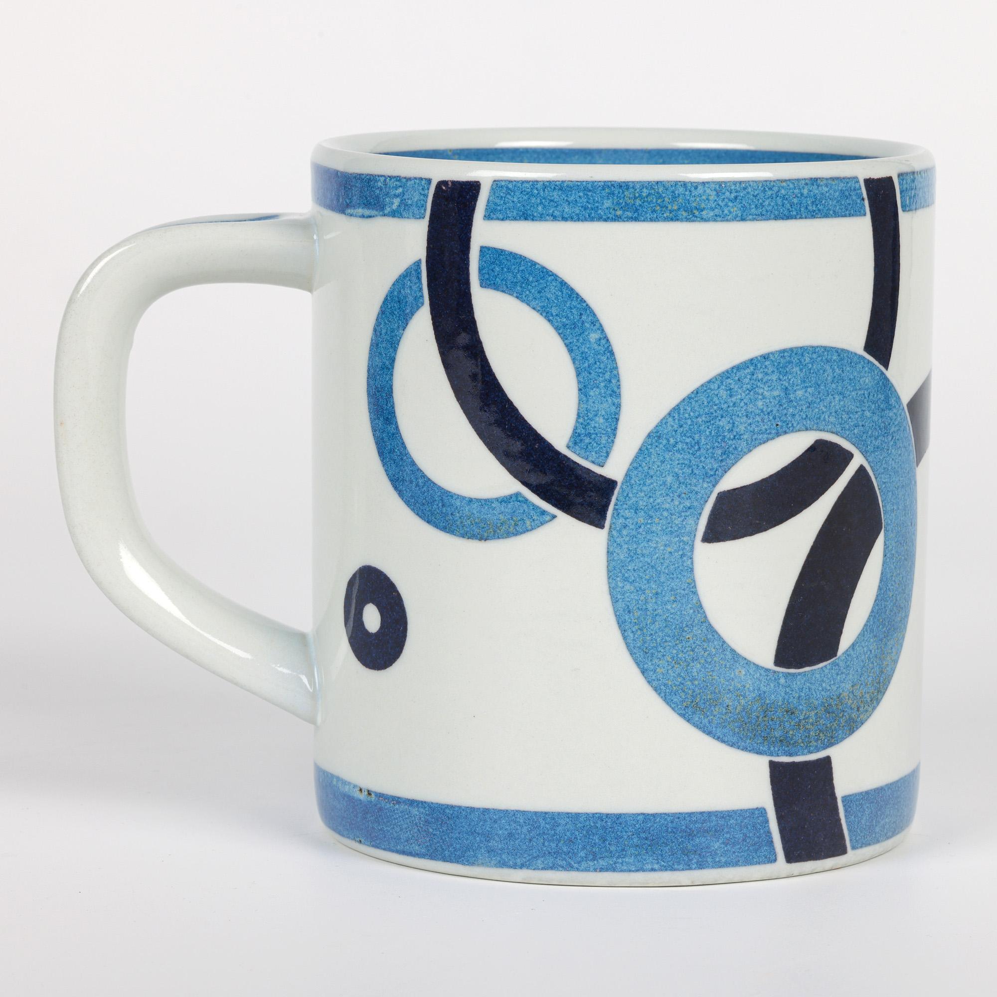 Argento Tazza Royal Copenhagen Faience Bodil Buch Design Anno 1972 in vendita