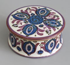 Royal Copenhagen Faience Lidded Pot by Berte Jessen