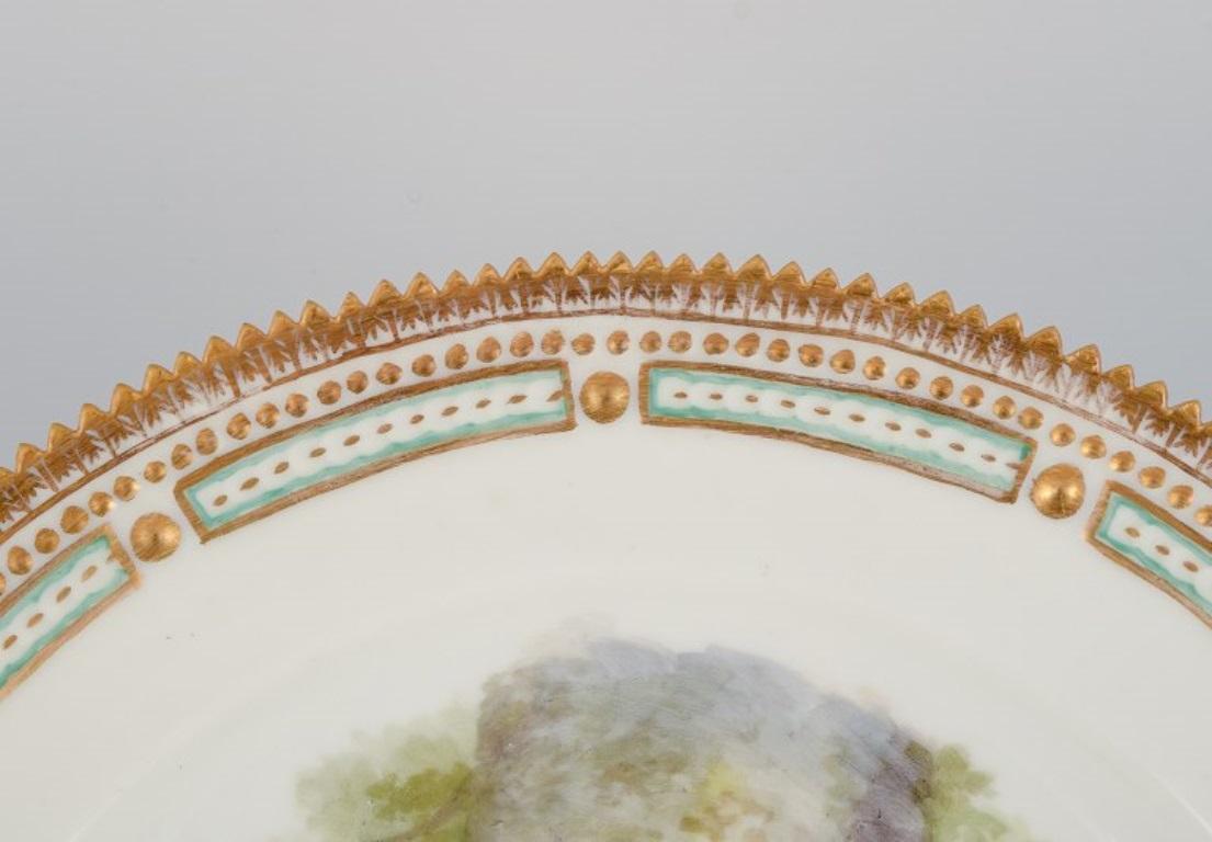 Royal Copenhagen Fauna Danica Essteller mit dem Motiv eines Fuchses. (Handbemalt) im Angebot