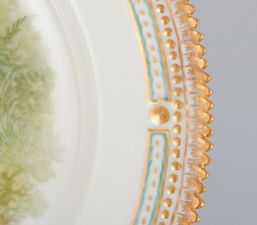 Royal Copenhagen Fauna Danica Essteller mit dem Motiv eines Fuchses. (Frühes 20. Jahrhundert) im Angebot