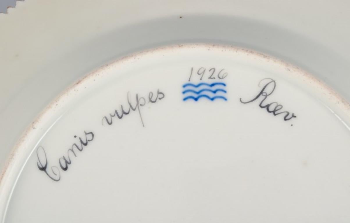 Royal Copenhagen Fauna Danica Essteller mit dem Motiv eines Fuchses. (Porzellan) im Angebot