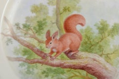 Royal Copenhagen Fauna Danica dinner plate with a motif of a squirrel.