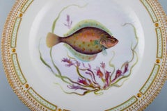 Royal Copenhagen Fauna Danica Fish Plate in Hand-Painted Porcelain