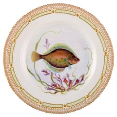 Royal Copenhagen Fauna Danica Fish Plate in Hand-Painted Porcelain