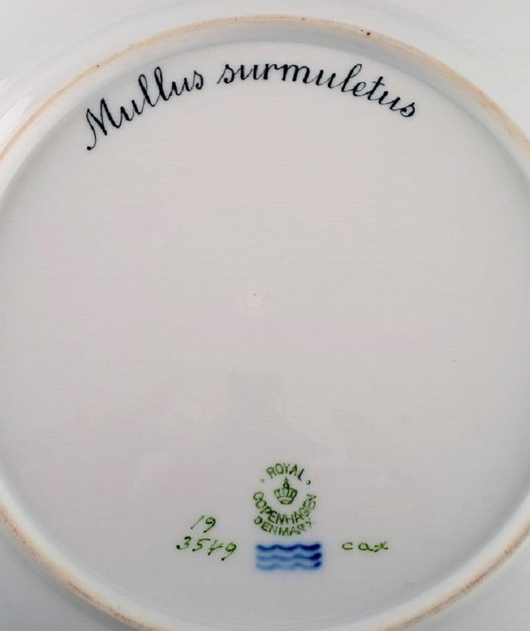 Danish Royal Copenhagen Fauna Danica Fish Plate in Hand-Painted Porcelain with Fish