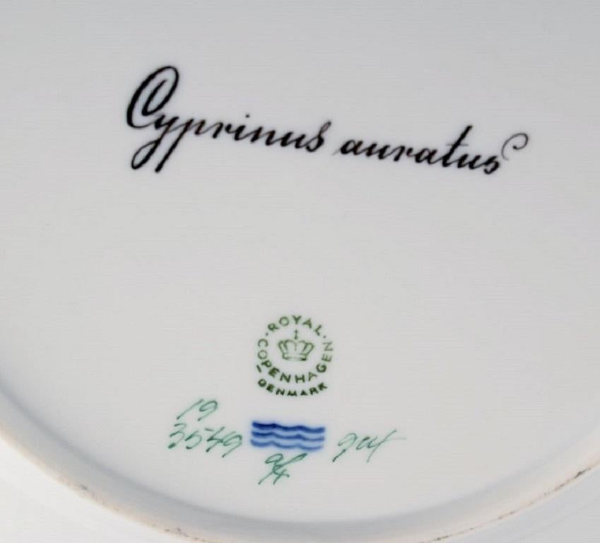 Danish Royal Copenhagen Fauna Danica Fish Plate in Hand-Painted Porcelain with Fish