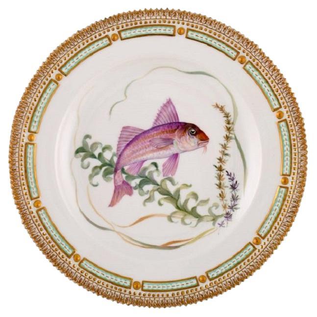 Royal Copenhagen Fauna Danica Fish Plate in Hand-Painted Porcelain with Fish