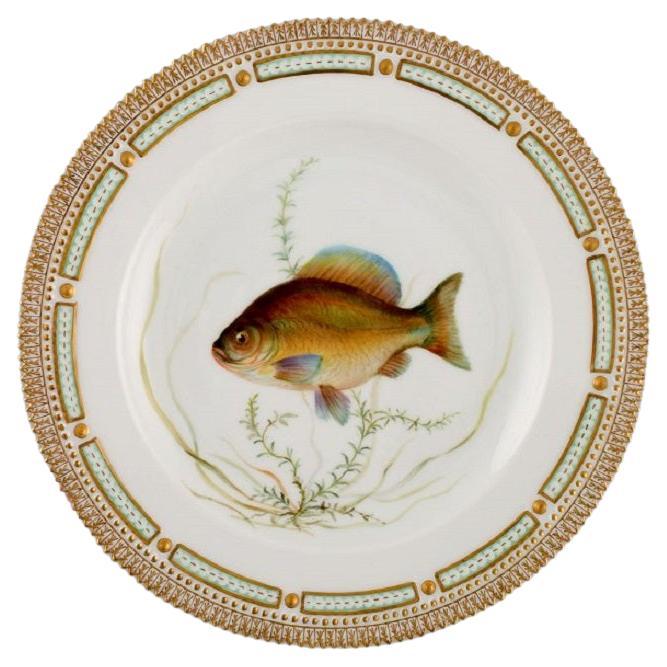 Royal Copenhagen Fauna Danica Fish Plate in Hand-Painted Porcelain with Fish