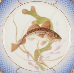 Royal Copenhagen Fauna Danica fish plate in porcelain.
