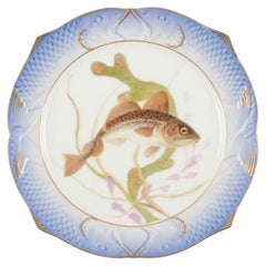 Piatto di pesce Fauna Danica di Royal Copenhagen in porcellana.