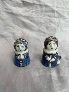 Royal Copenhagen Figural Ceramic Salt & Pepper Shakers