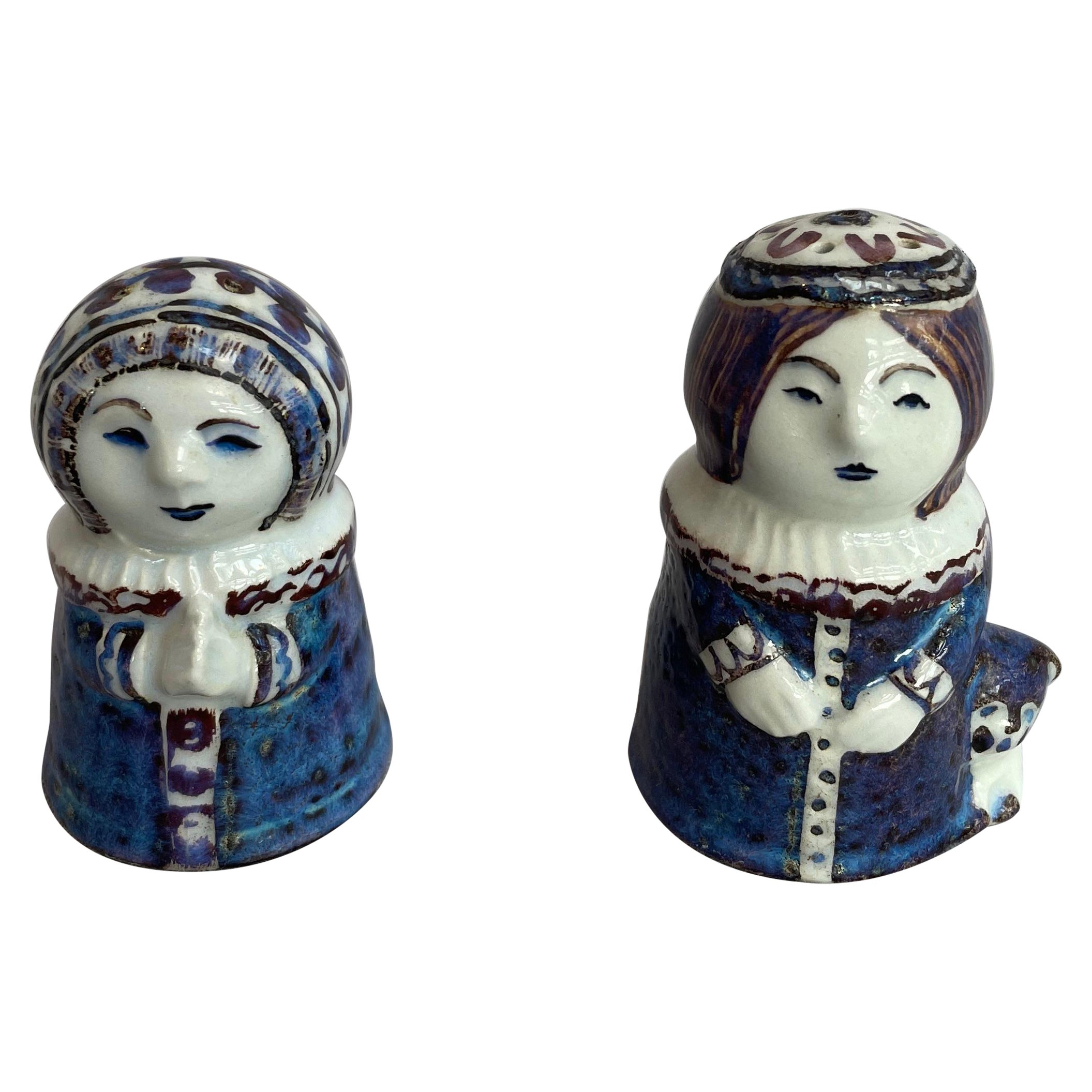 Royal Copenhagen Figural Ceramic Salt & Pepper Shakers For Sale