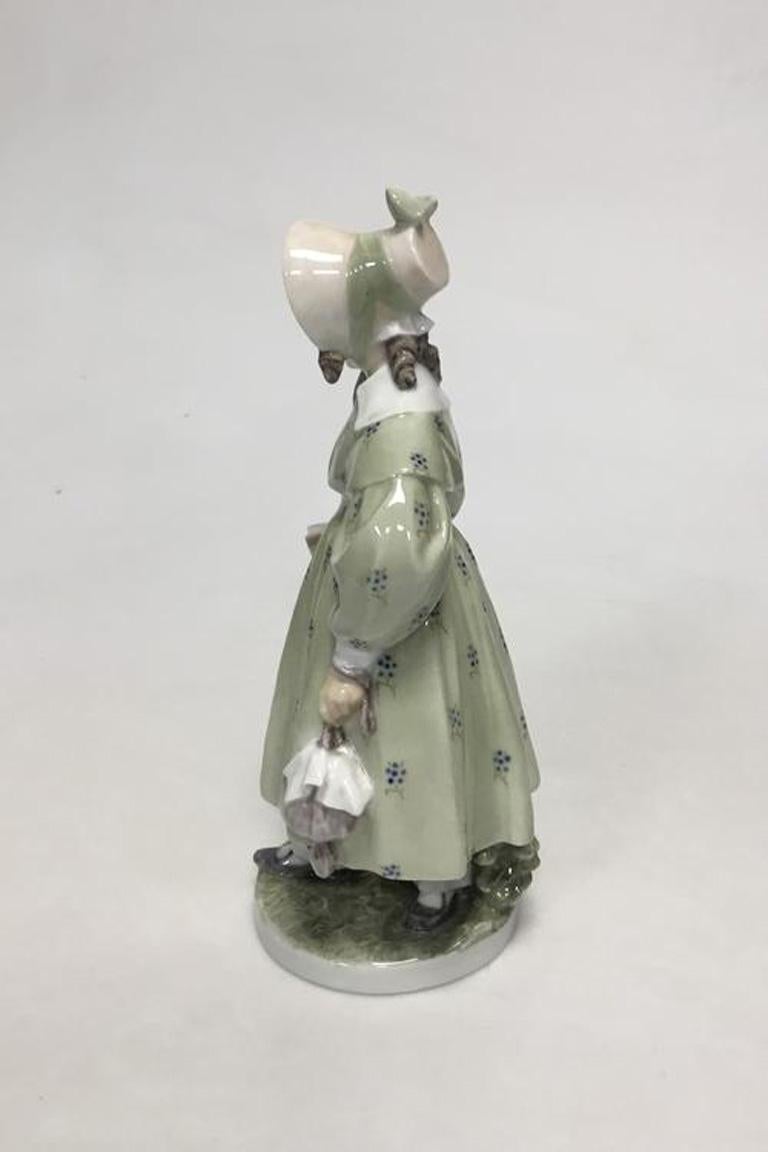 20th Century Royal Copenhagen Figure of Young Girl by Christian Thomsen No 1770 For Sale