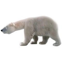 Royal Copenhagen Figure Walking Polar Bear # 320/053