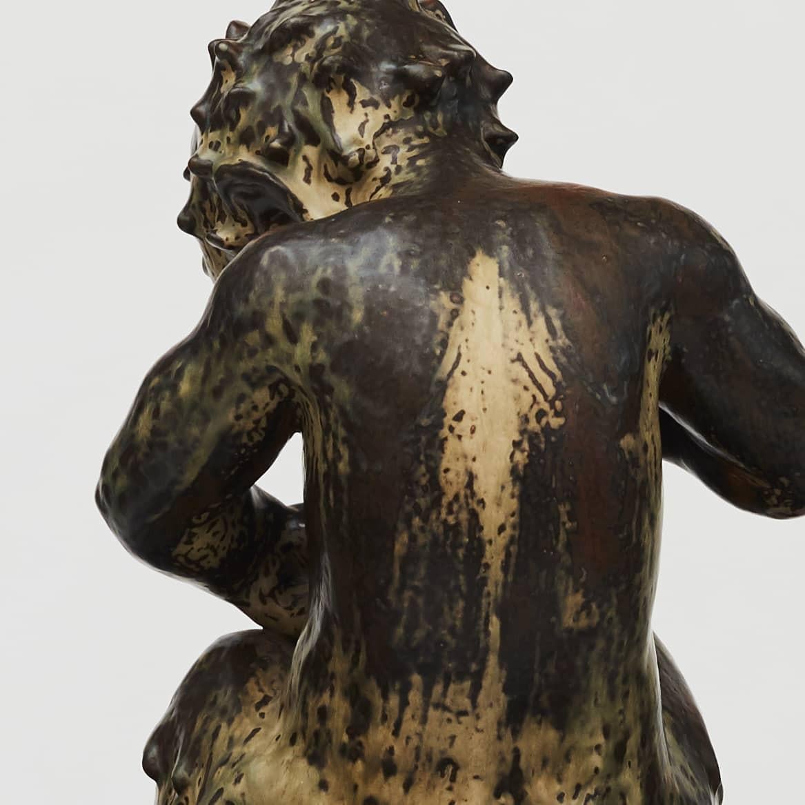 Royal Copenhagen Figurine by Knud Kyhn, Faun No 20230 In Good Condition In Kastrup, DK