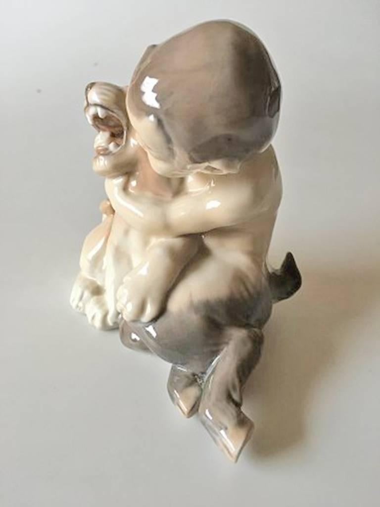 royal copenhagen faun figurine