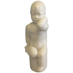 Royal Copenhagen Figurine of a Boy #1930 by Arno Malinowski Second Pose