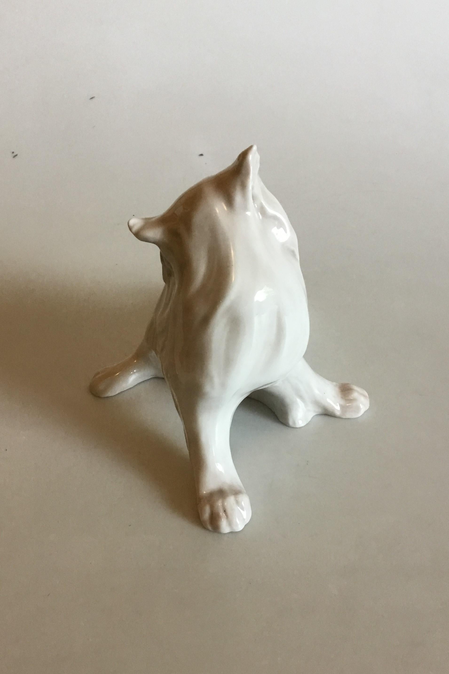 Royal Copenhagen figurine of cat designed by Knud Kyhn No 774.
Measures: 24 cm / 9 1/2 in. x 16 cm / 6 19/64 in.
1st Quality and is in perfect condition.