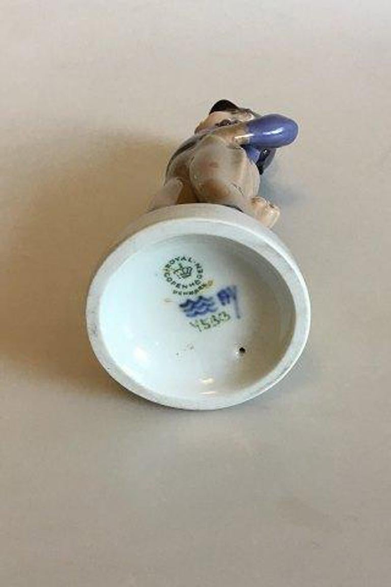 20th Century Royal Copenhagen Figurine of Girl, November No 4533 For Sale