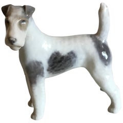 Vintage Royal Copenhagen Figurine of Wirehaired Terrier No 3165