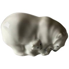 Royal Copenhagen Figurine Polar Bear with Young by Jeanne Grut #4780