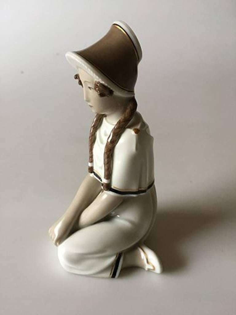 Royal Copenhagen 12475 RC Seventeen years. Measure: 14 cm. (5½ in.) 1930 Arno Malinowski In mint and nice condition
Arno Malinowski (1899-1976)
Arno Malinowski was employed as a sculptor by the Royal Copenhagen Porcelain Manufactory between the