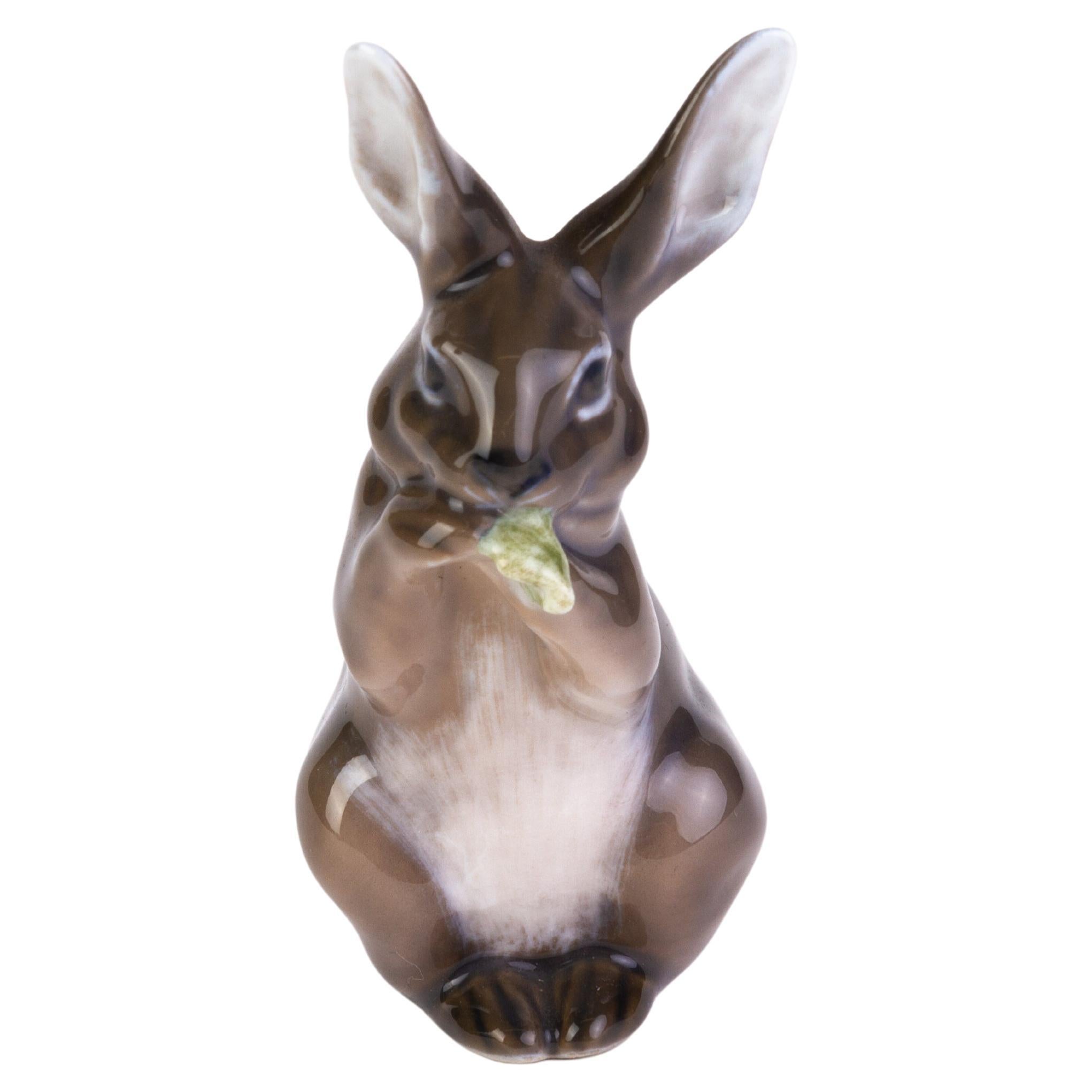 Royal Copenhagen Fine Denmark Porcelain Figure Rabbit 1019