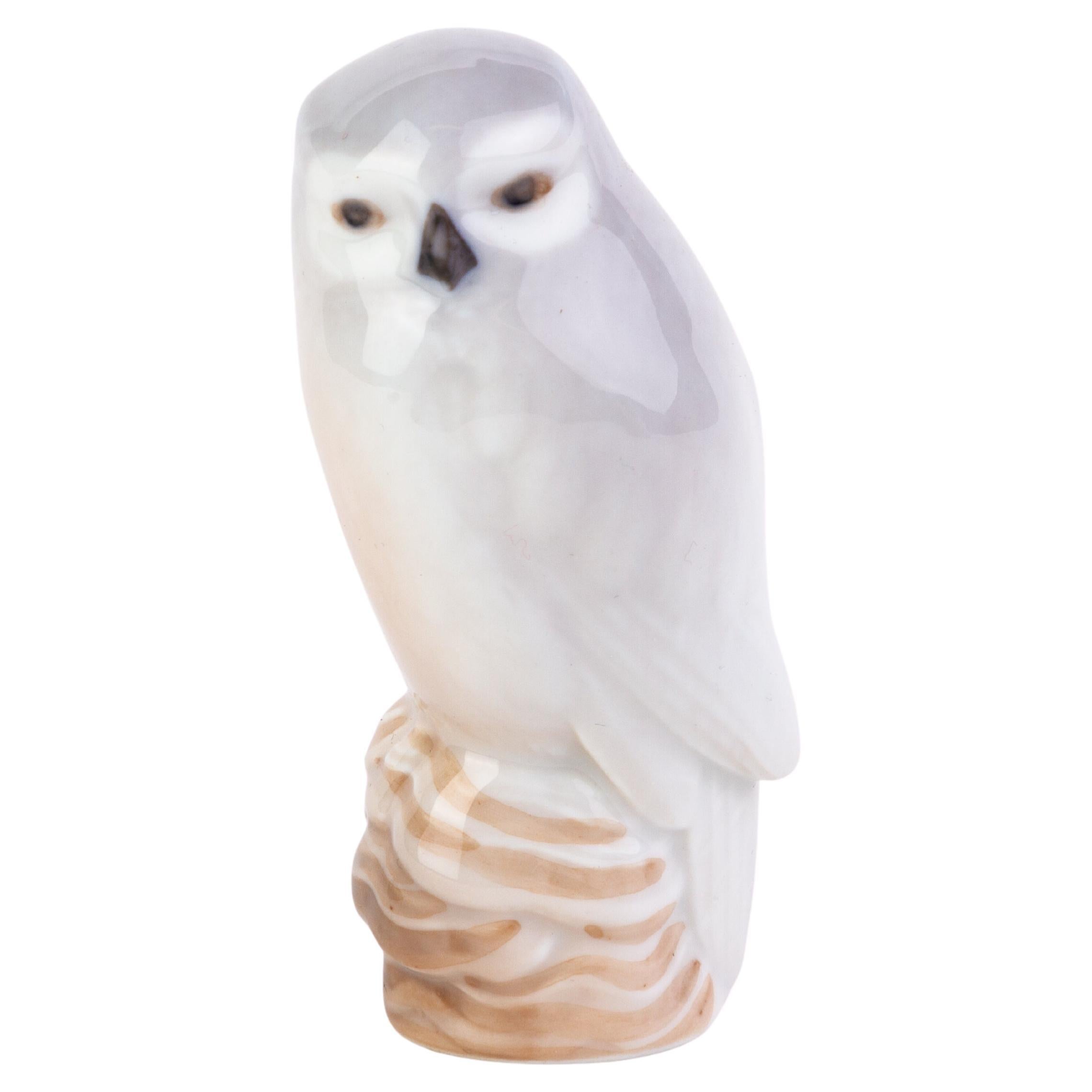 Royal Copenhagen Fine Denmark Porcelain Snowy Owl Figure 1741