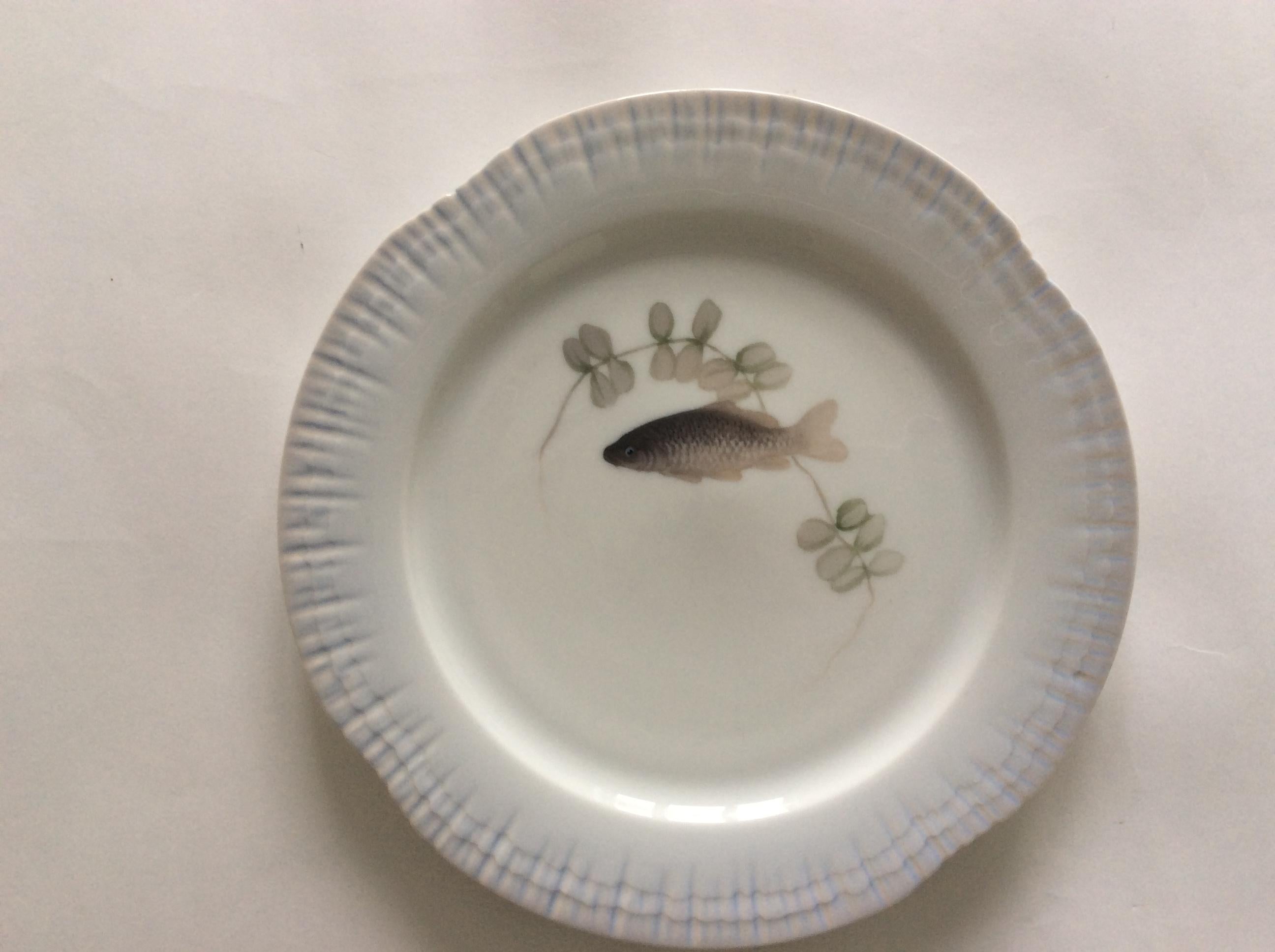 Royal Copenhagen Fish Plates In Excellent Condition In Lyngby, DK