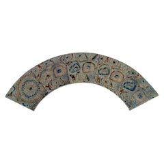 Royal Copenhagen, Five Baca Faience Tiles with Patterned Glaze, 1970s