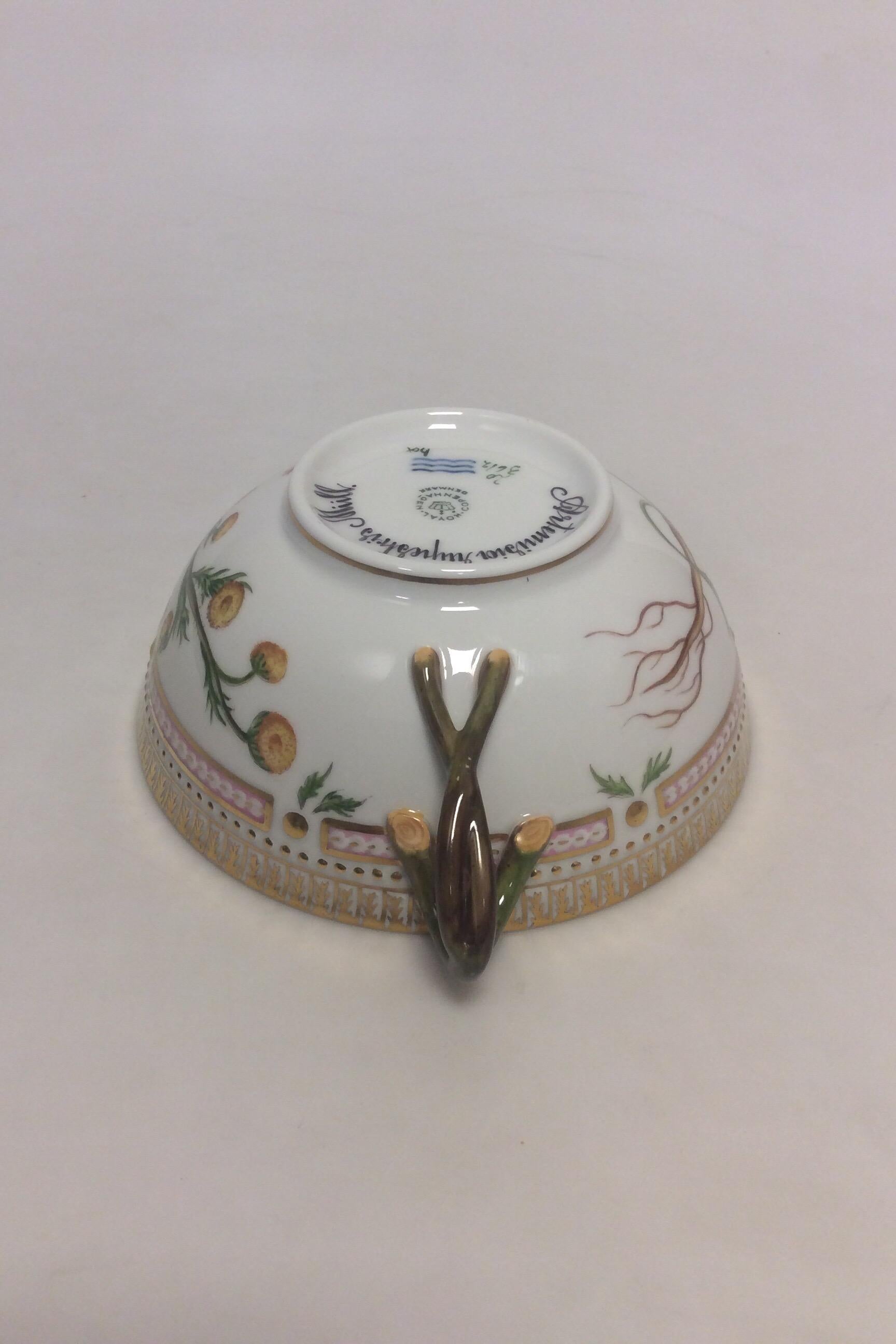 Empire Royal Copenhagen Flora Danica Bouillon Cup with Saucer No 20/3612 For Sale