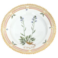 Royal Copenhagen Flora Danica Bread and Butter Plate Cardamine Faeraeensis Horn