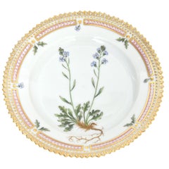 Vintage Royal Copenhagen Flora Danica Bread and Butter Plate Cardamine Faeraeensis Horn 