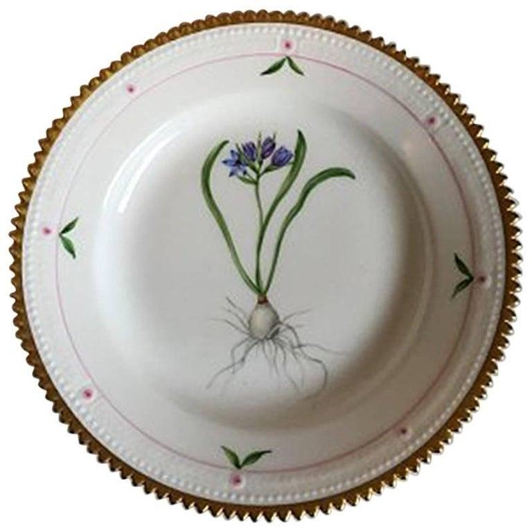 Neoclassical Royal Copenhagen Flora Danica Cake Plate #735/3551 For Sale