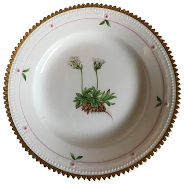 Neoclassical Royal Copenhagen Flora Danica Cake Plate #735/3551 For Sale